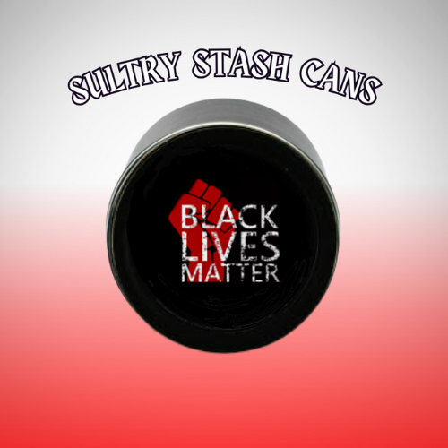 BLACK LIVES MATTER Stash Tin - Round Storage Container