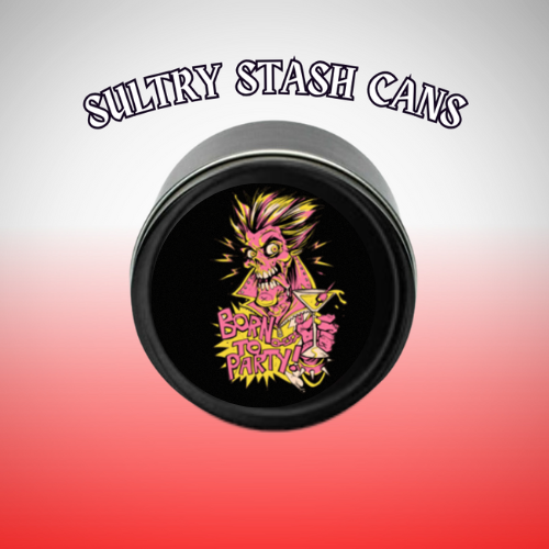 BORN TO PARTY Stash Tin - Round Storage Container