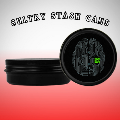 BRAIN CHIP Stash Tin - Round Storage Container