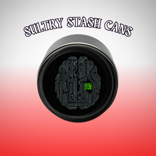 BRAIN CHIP Stash Tin - Round Storage Container