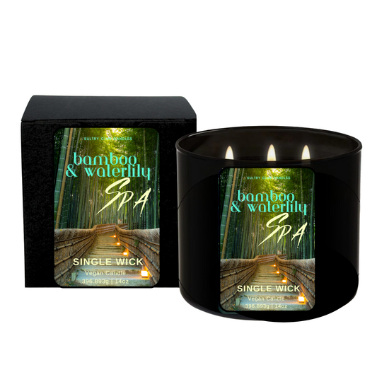Bamboo & Waterlily Spa Candle