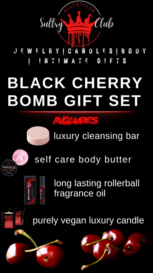 Black Cherry Bomb Gift Set