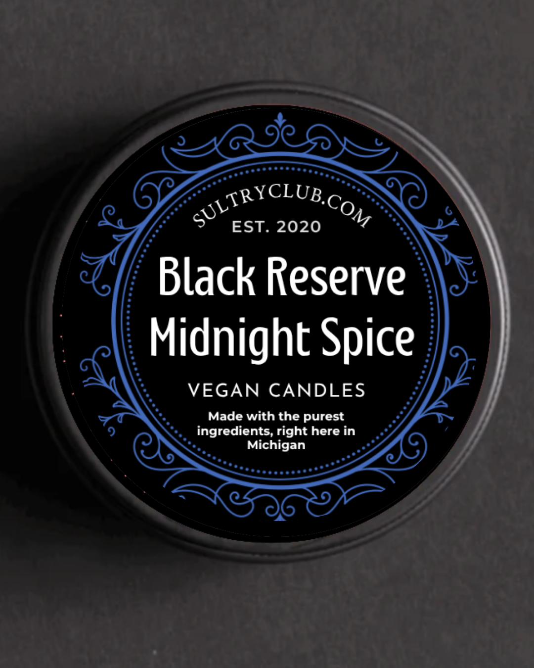 Black Reserve Midnight Spice Vegan Candle