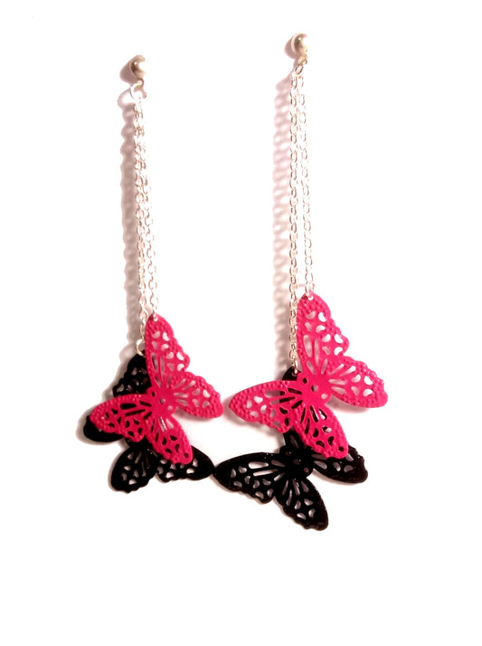 Butterflies N Chains Minimalist Earrings