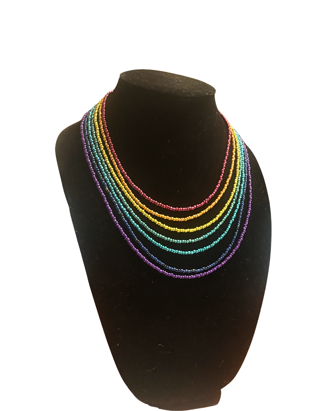 Rainbow Multi-Strand Necklace