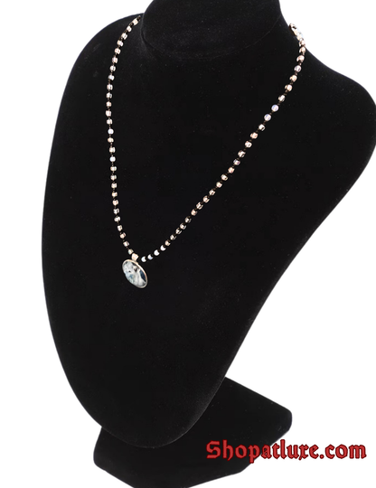 White Wolf Moonstone Necklace