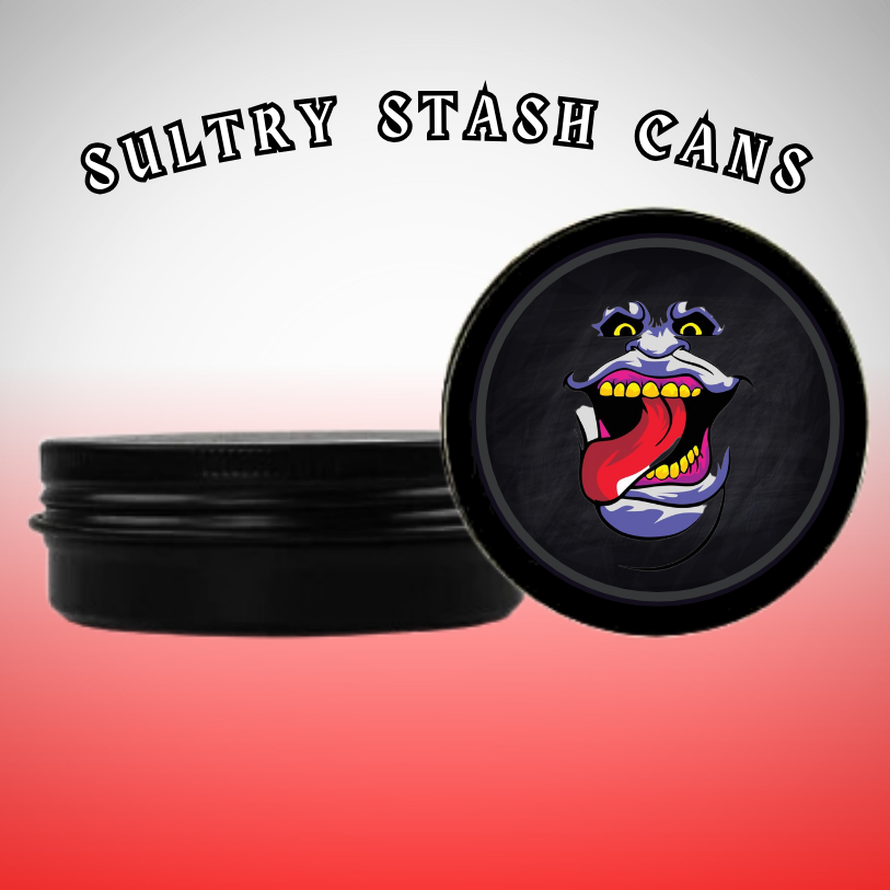 CRAZY FACE Stash Tin - Round Storage Container