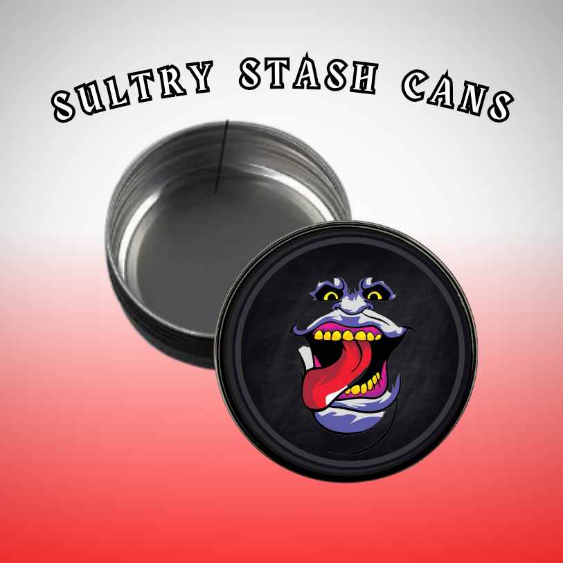 CRAZY FACE Stash Tin - Round Storage Container