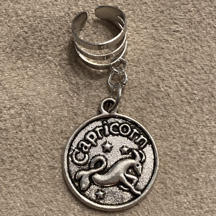 Capricorn Zodiac Charm Ear Cuff