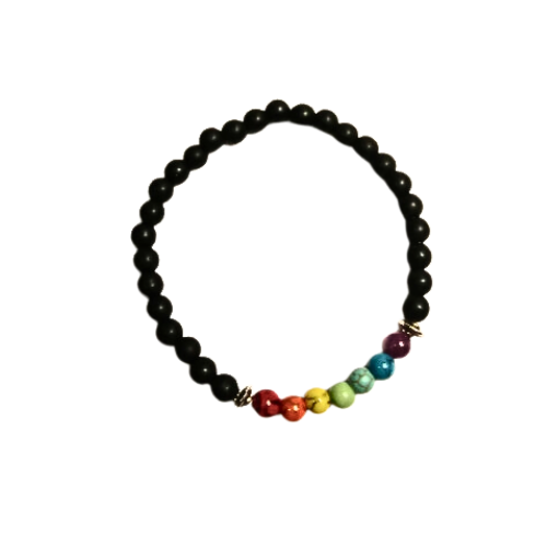 Chakras Mini Turquoise Beaded Bracelet