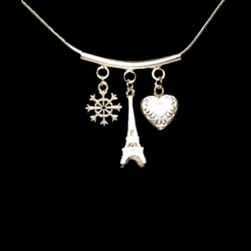 Christmas In Paris Charm Necklace