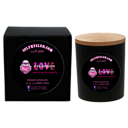 DANGEROUS LOVE Candle (ED HARDY DUPE!)