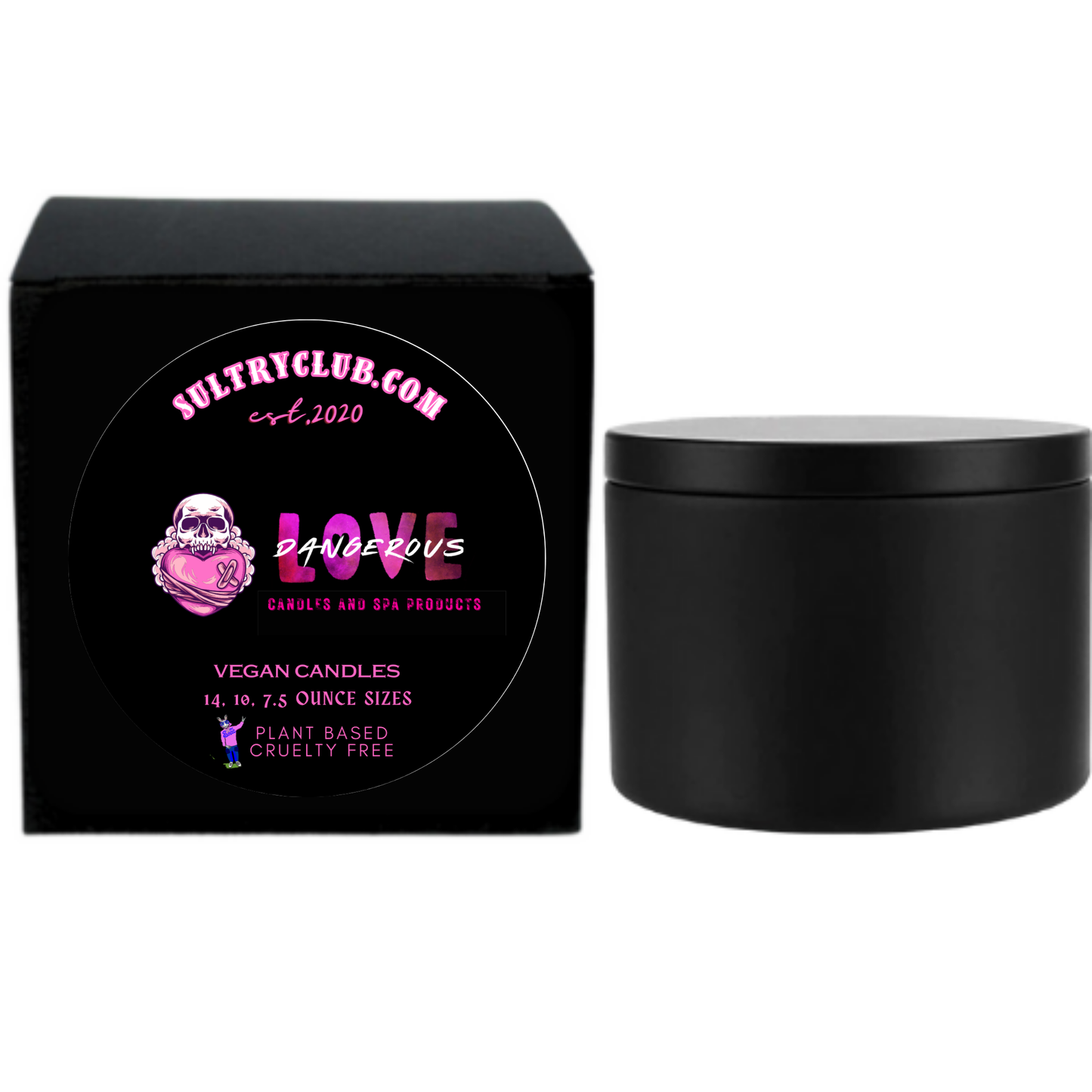 DANGEROUS LOVE Candle (ED HARDY DUPE!)