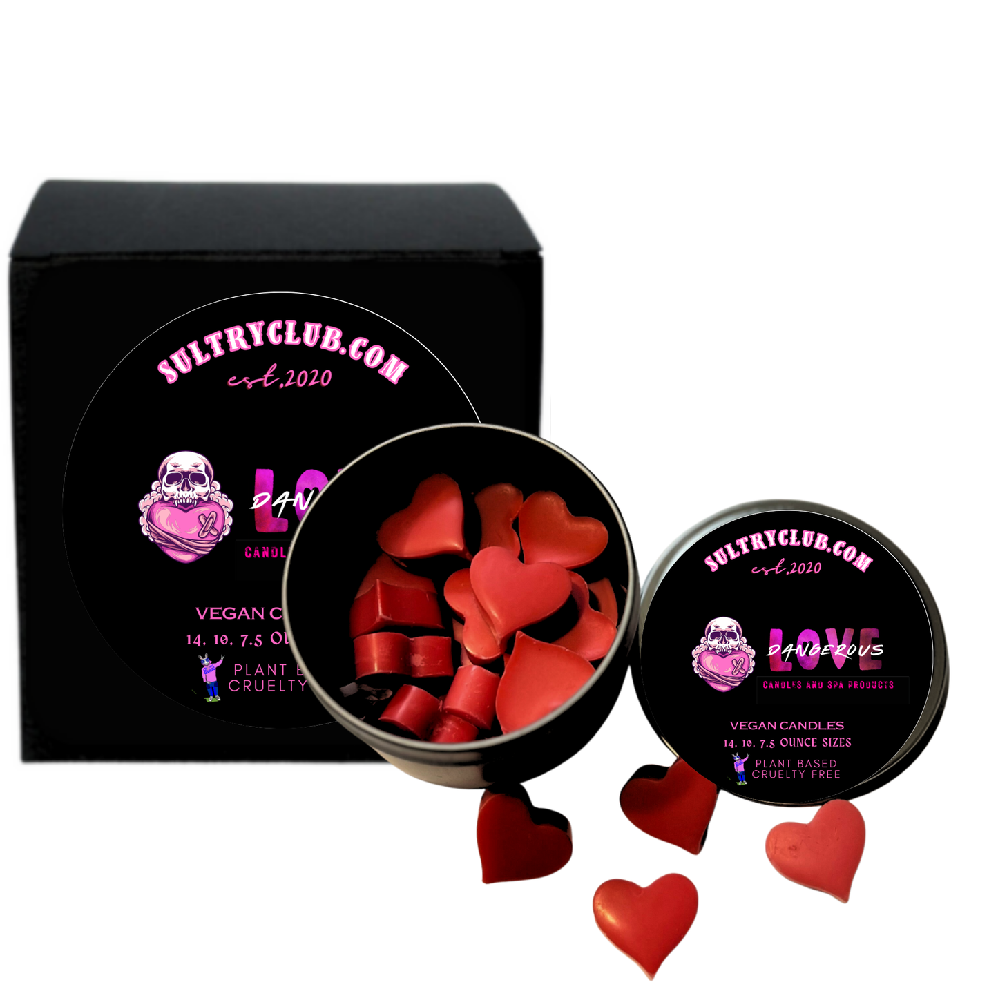 DANGEROUS LOVE Candle (ED HARDY DUPE!)