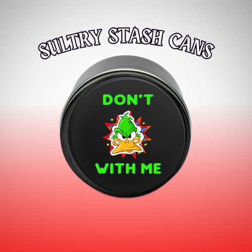 DON'T DUCK With ME Stash Tin - Round Storage Container