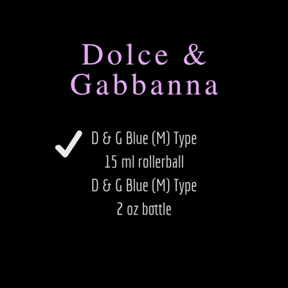 D & G [Dolce & Gabbana] Inspired Fragrances