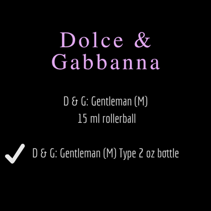 D & G [Dolce & Gabbana] Inspired Fragrances