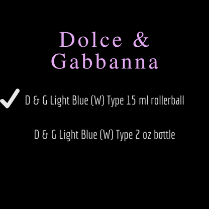 D & G [Dolce & Gabbana] Inspired Fragrances
