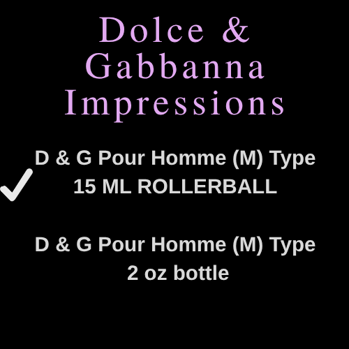 D & G [Dolce & Gabbana] Inspired Fragrances