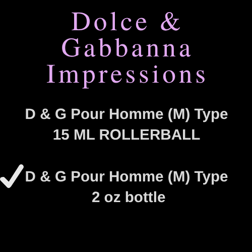 D & G [Dolce & Gabbana] Inspired Fragrances