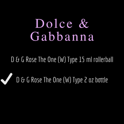 D & G [Dolce & Gabbana] Inspired Fragrances