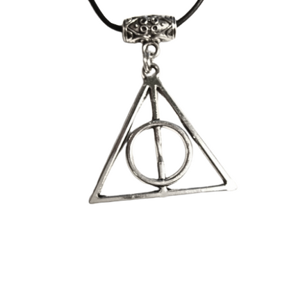 DEATHLY HALLOWS LEATHER NECKLACE