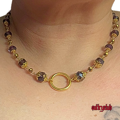 Womens Daytime Collar Sub Choker O Ring Necklace