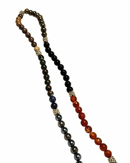 Ohm Mani Padme Hum Beaded Necklace