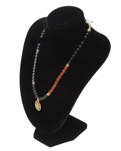 Ohm Mani Padme Hum Beaded Necklace