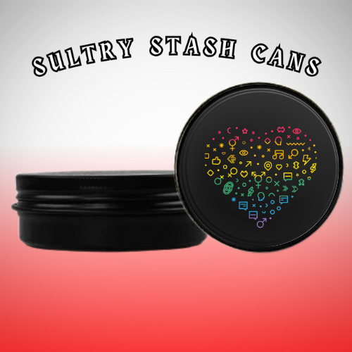 LBGTQ Stash Tin - Round Storage Container (Several Styles)