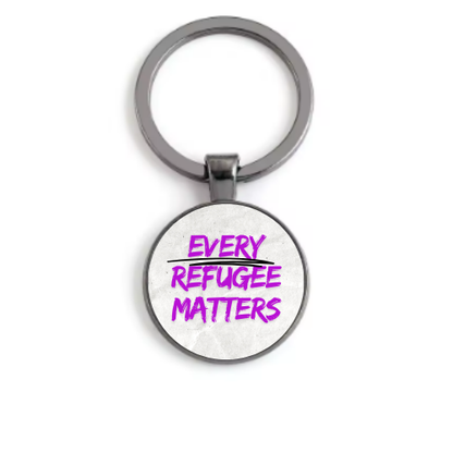 EVERY REFUGEE MATTERS Custom Keychain