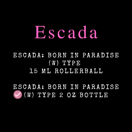 Escada Inspired Fragrances