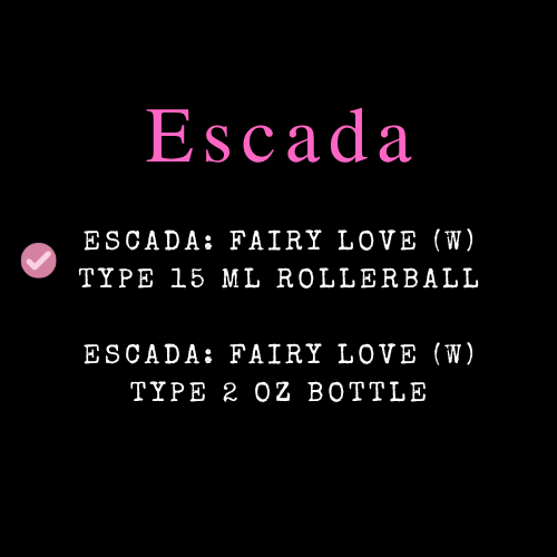 Escada Inspired Fragrances