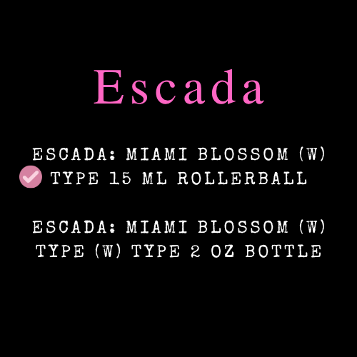 Escada Inspired Fragrances
