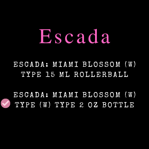 Escada Inspired Fragrances