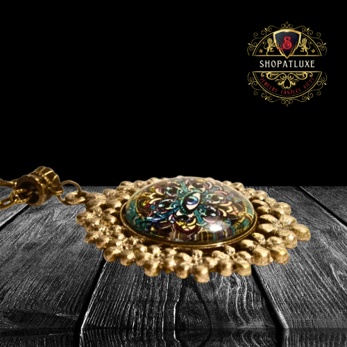 Eye Of Horus Embellished Glass Necklace