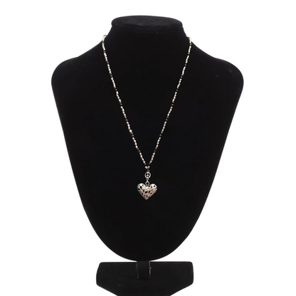 Retro Peace Sign Handbeaded Necklace