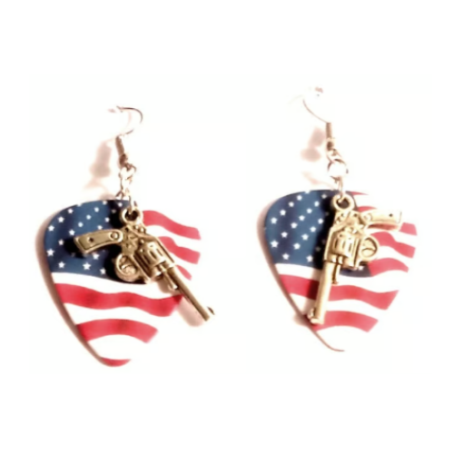 Fender USA Flag Pick Earrings