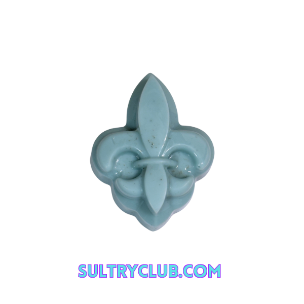 Fleur De Lis Wax Melts In Crystal Dish