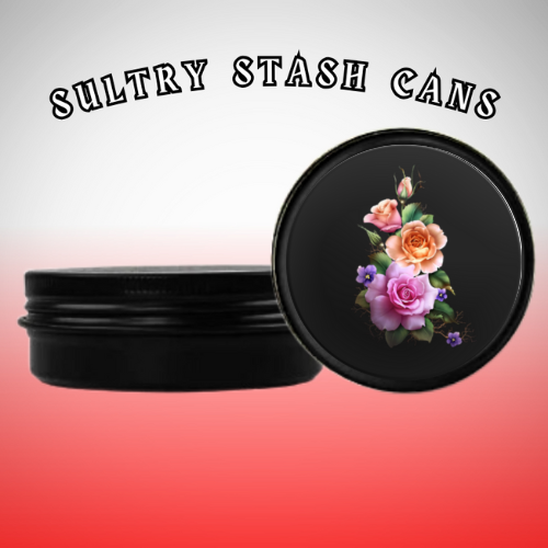 FLOWER Stash Tin - Round Storage Container