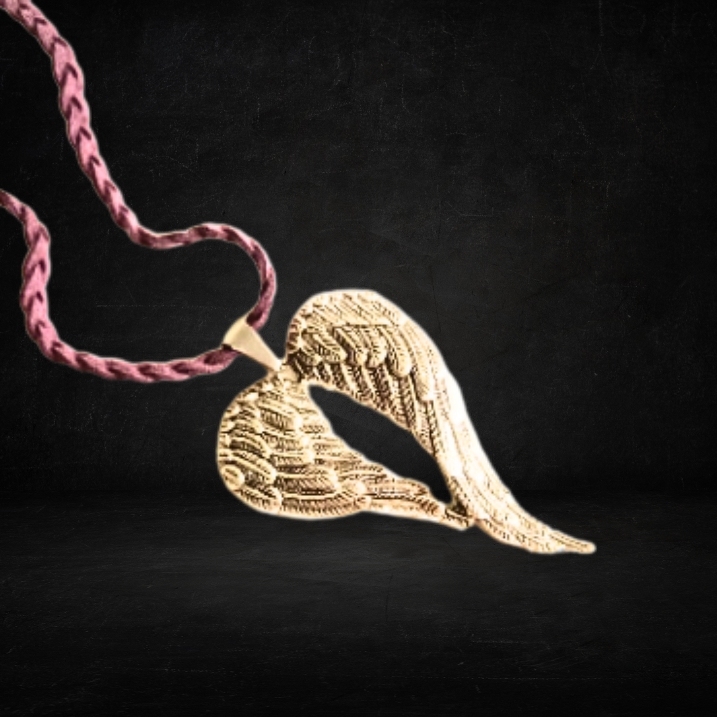 Fallen Angel Faux Suede Necklace