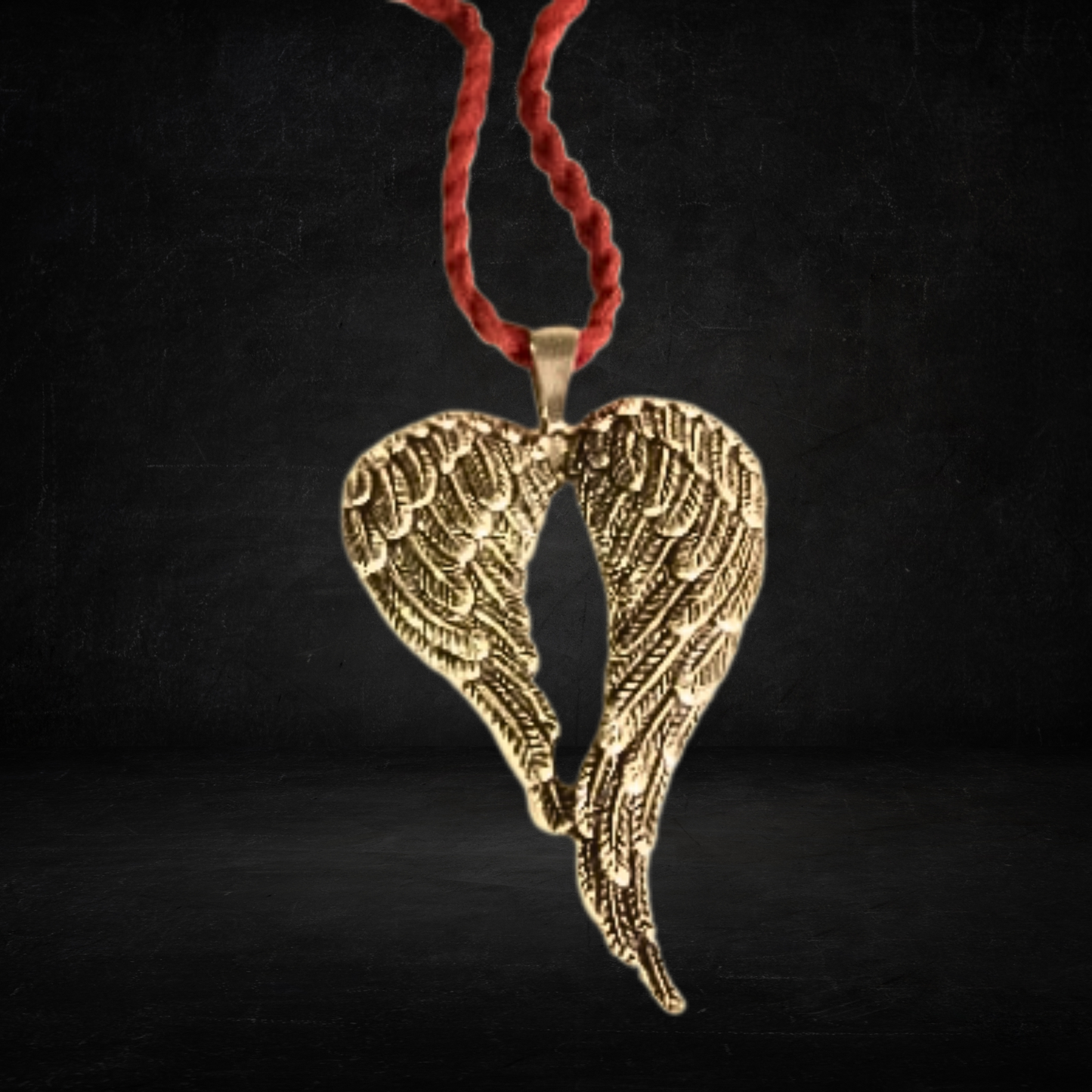 Fallen Angel Faux Suede Necklace