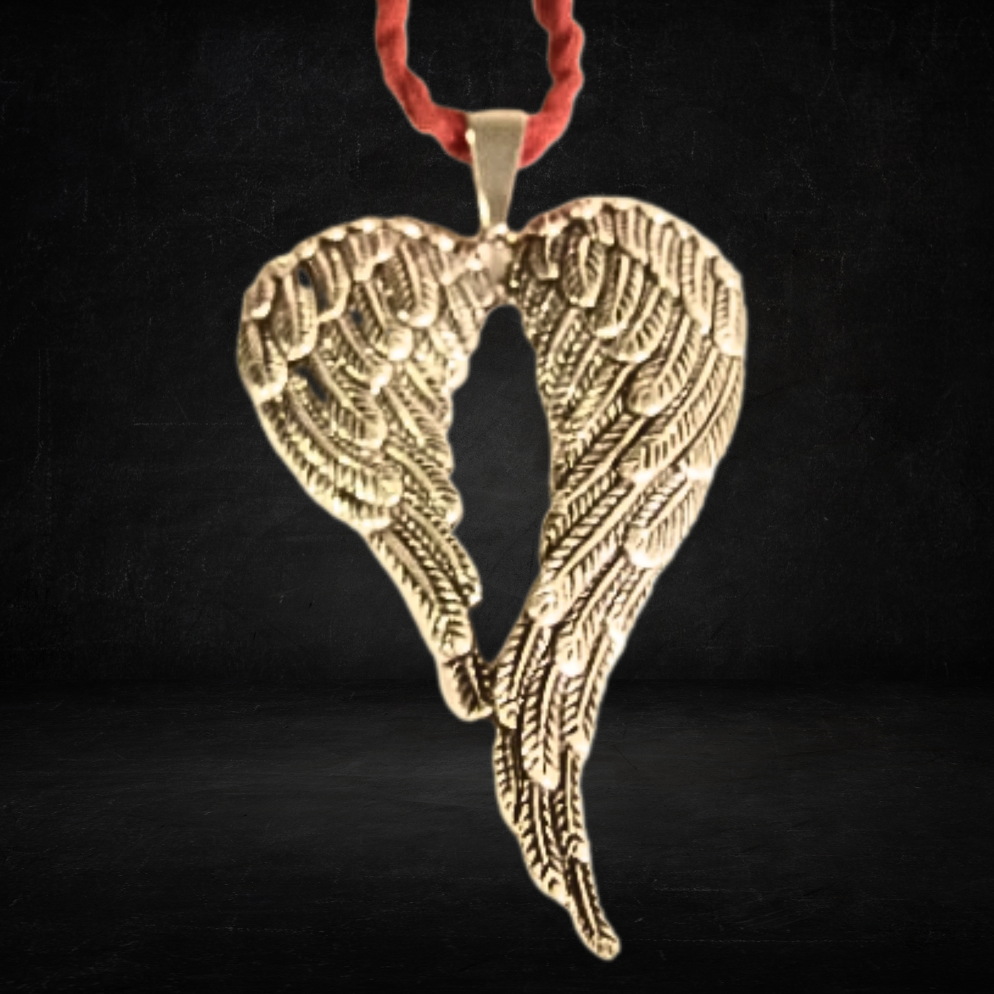 Fallen Angel Faux Suede Necklace