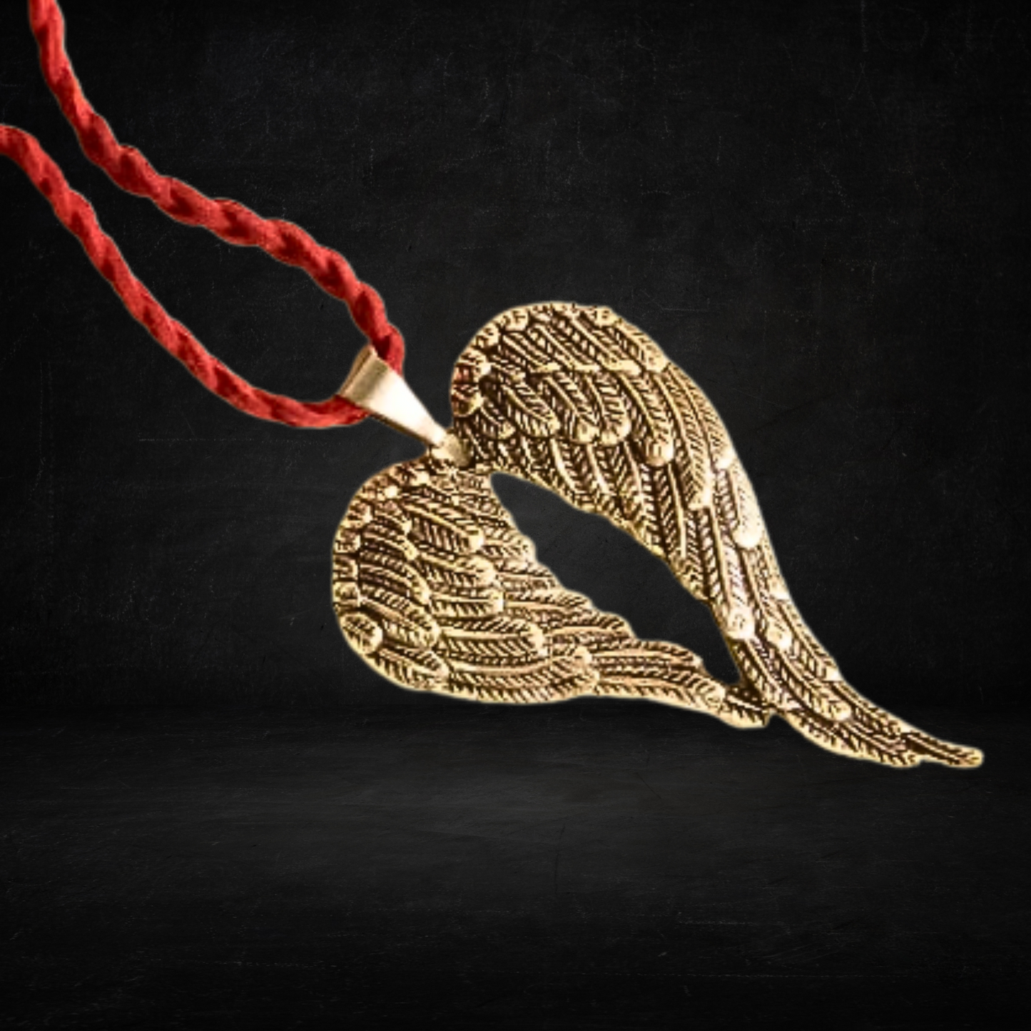 Fallen Angel Faux Suede Necklace