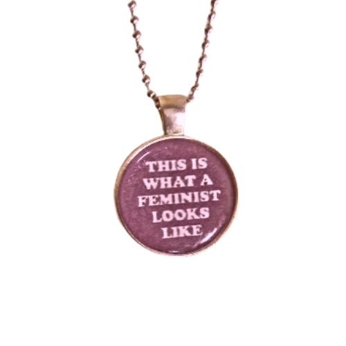 THIS IS WHAT A FEMINIST LOOKS LIKE NECKLACE