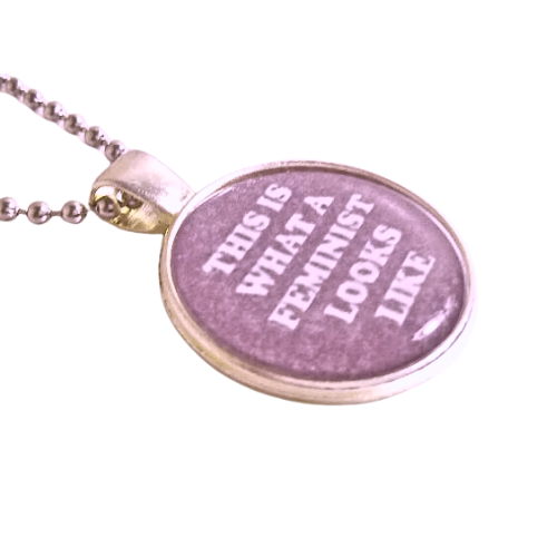 THIS IS WHAT A FEMINIST LOOKS LIKE NECKLACE