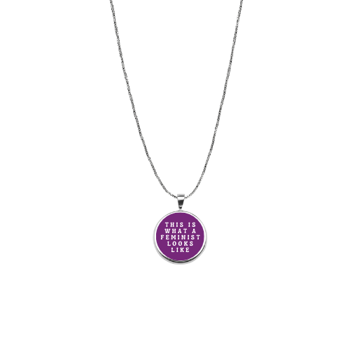 THIS IS WHAT A FEMINIST LOOKS LIKE NECKLACE