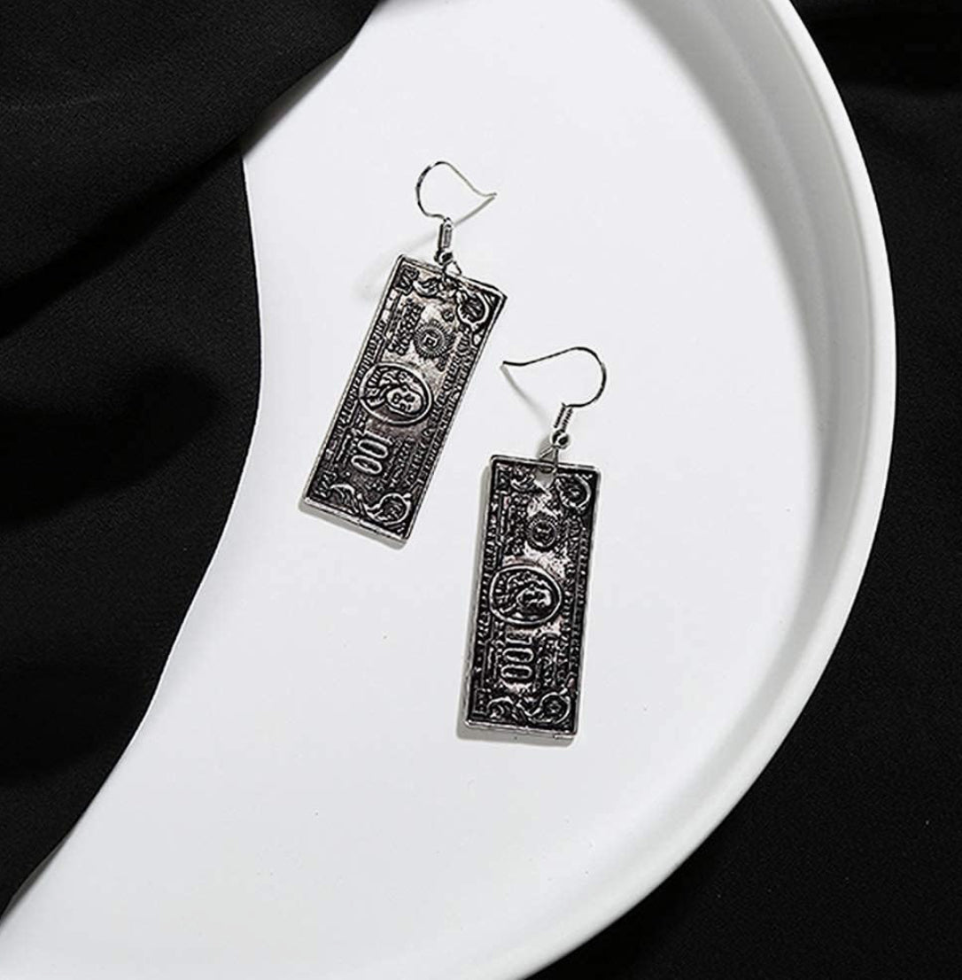 Dead Presidents Charm Earrings