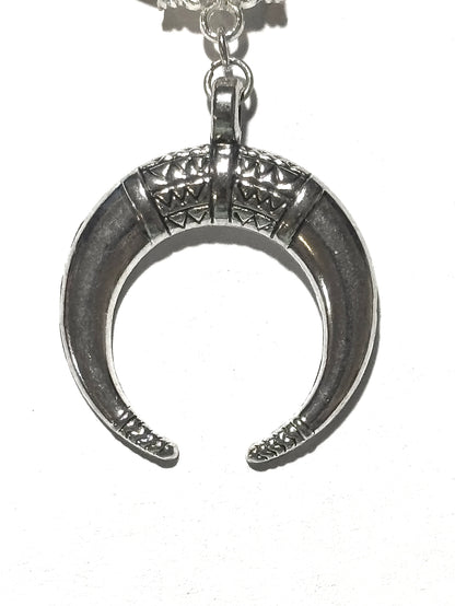 Viking Horn Moon of Odin Custom Keychain