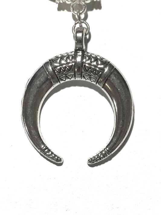Viking Horn Moon of Odin Custom Keychain